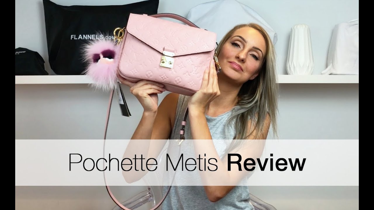 Louis Vuitton Empreinte Pochette Metis in Rose Pink Bag + FENDI
