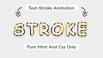Pure CSS Text STROKE Animation