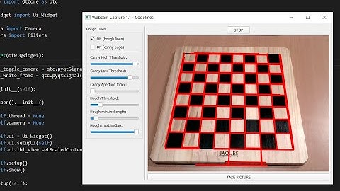 Hough Line Transform  | Python | OpenCV | PyQT |