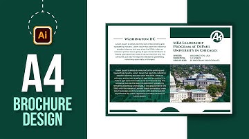 Bi Fold Brochure Design Made Easy! Adobe Illustrator Tutorial