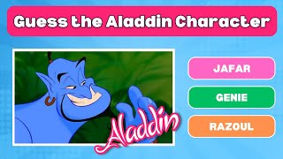 Can you Guess all the famous Aladdin Characters? | Disney Quiz