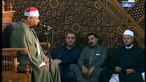 فضيلة الشيخ محمود أبو الوفا الصعيدي  في تلاوة قرآن الفجر يوم الخميس 6 من شهر رمضان 1438 هـ  الموافق