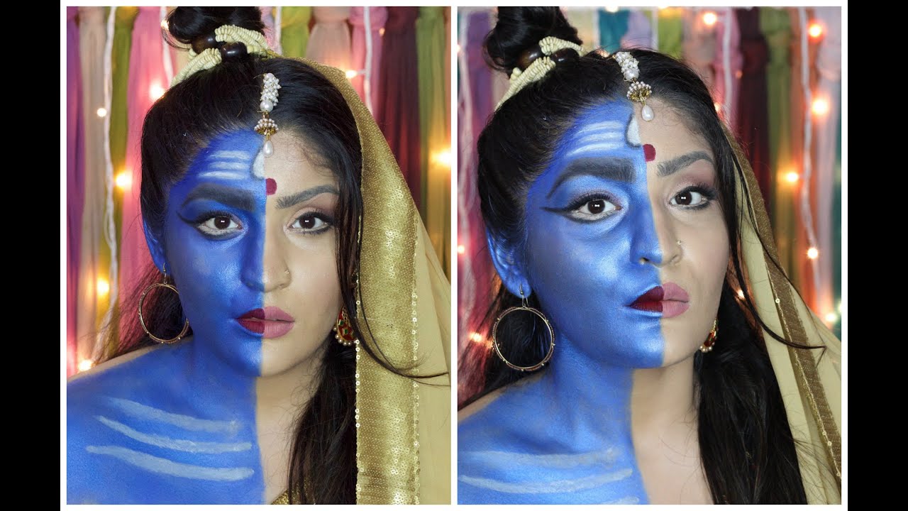 Shiv Ardhnarishwar Makeup Tutorial Indian Mythology
