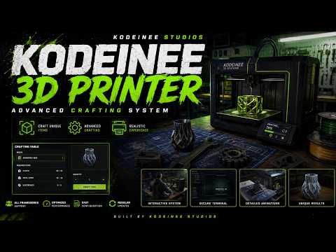 Advanced 3D Weapon Printing [ESX/QB/QBOX] FiveM GTA V