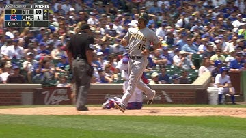 PIT@CHC: Mercer hits RBI ground-rule double down line