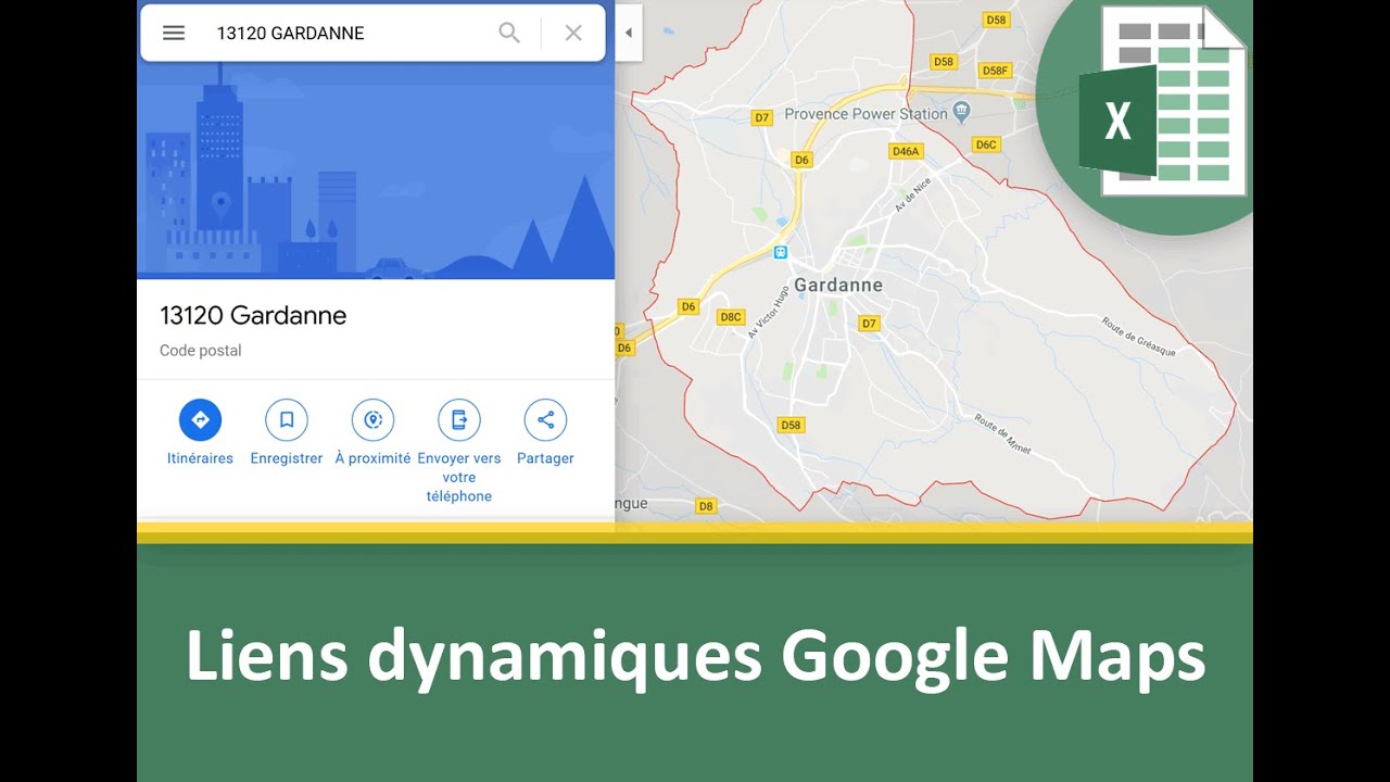 Liens dynamiques Google Maps selon les données clients