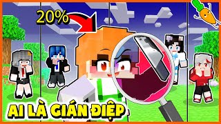 Kamui Thử Thách Tìm Kẻ Mạo Danh Chỉ Với 20% Gián Điệp và 80% Dân Thường Trong Minecraft