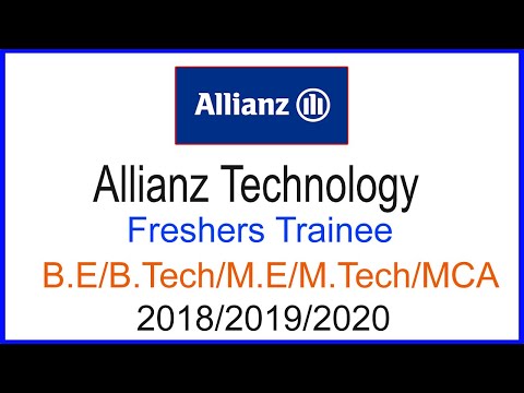 Allianz Technology Off Campus Drive 2021 / B.E/B.Tech/M.E/M.Tech/MCA/M.Sc | Last Date: 30 April 2021