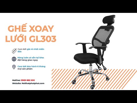 Video Hướng dẫn lắp đặt ghế xoay ngả lưới GL303 - youtube