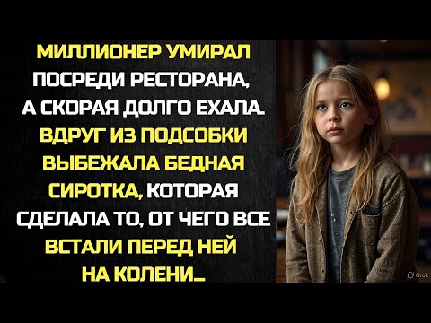 Миллионер умирал посреди ресторана, как вдруг из подсобки выбежала сиротка, которая сделала то...