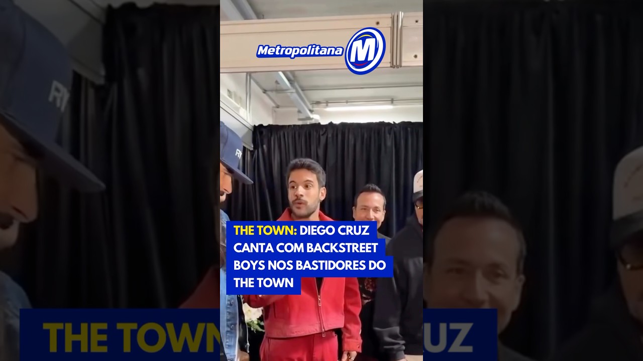 Diego Cruz canta com Backstreet Boys nos bastidores do The Town