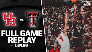 Houston vs. Texas Tech Full Game Replay (1.24.26) | 2025-26 Big 12 Men's Basketball