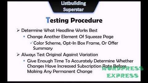3  Split Testing Your Squeeze Pages