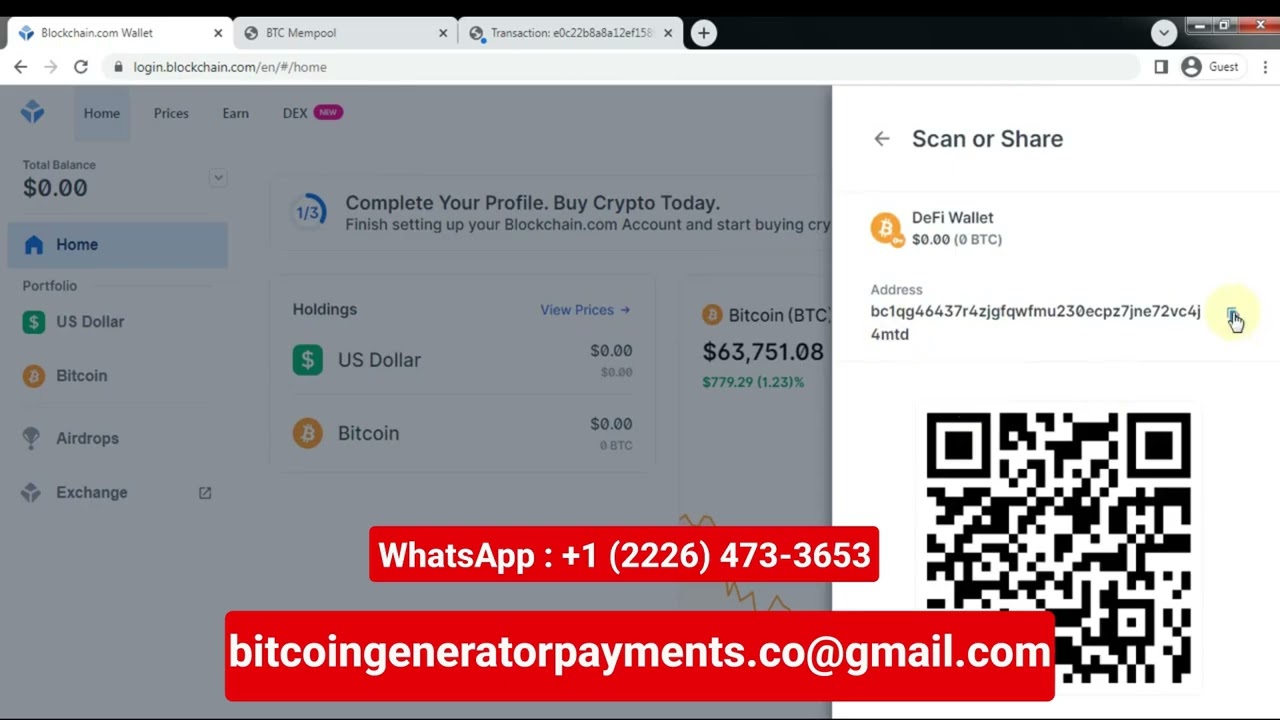 Blockchain Unconfirmed Transaction Mempool Script