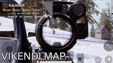 PUBG MOBILE - NEW VIKENDI SNOW MAP UPDATE (Chicken Dinner Gameplay)