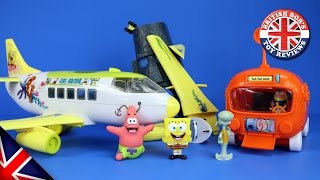 Spongebob Squarepants Plane & Bikini Bottom Submarine Bus Playset Episode with Duplo & Peppa Pig