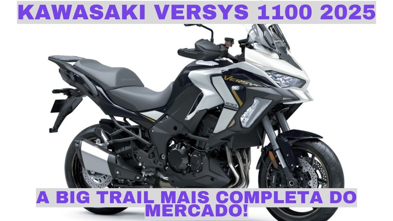 マイベス2025 Kawasaki Versys 1100 2025 é revelada; evolução em vários aspectos