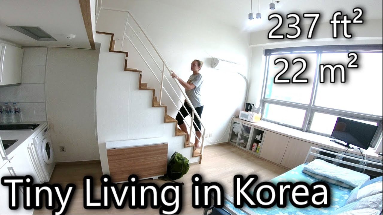 Tiny Compact Living In Seoul Korea 237 Square Foot Loft Apartment