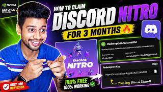 Claim 3 Months Discord Nitro Free With Nvidia Rewards 😍 | Claim 3 Months Nitro Easily 🥳