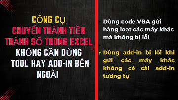 P8 - Chuyển THÀNH TIỀN trong Excel THÀNH CHỮ không cần dùng Tool hay Add-in bên ngoài rất hữu ích