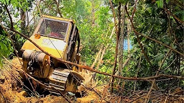 The Easiest Way To Make A Plantation Using Dozer CAT D7R and CAT D6G