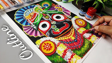 Lord Jagannath Drawing with Oil Pastels | Ratha Yatra Special Drawing #drawing #jagannath