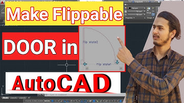 Make Flippable DOOR in AutoCAD Using Dynamic Block | How to make Dynamic Block in AutoCAD | Nepali |