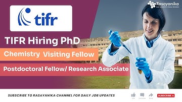 TIFR Hiring Chemistry Visiting Fellow – Postdoctoral Fellow/ Research Associate