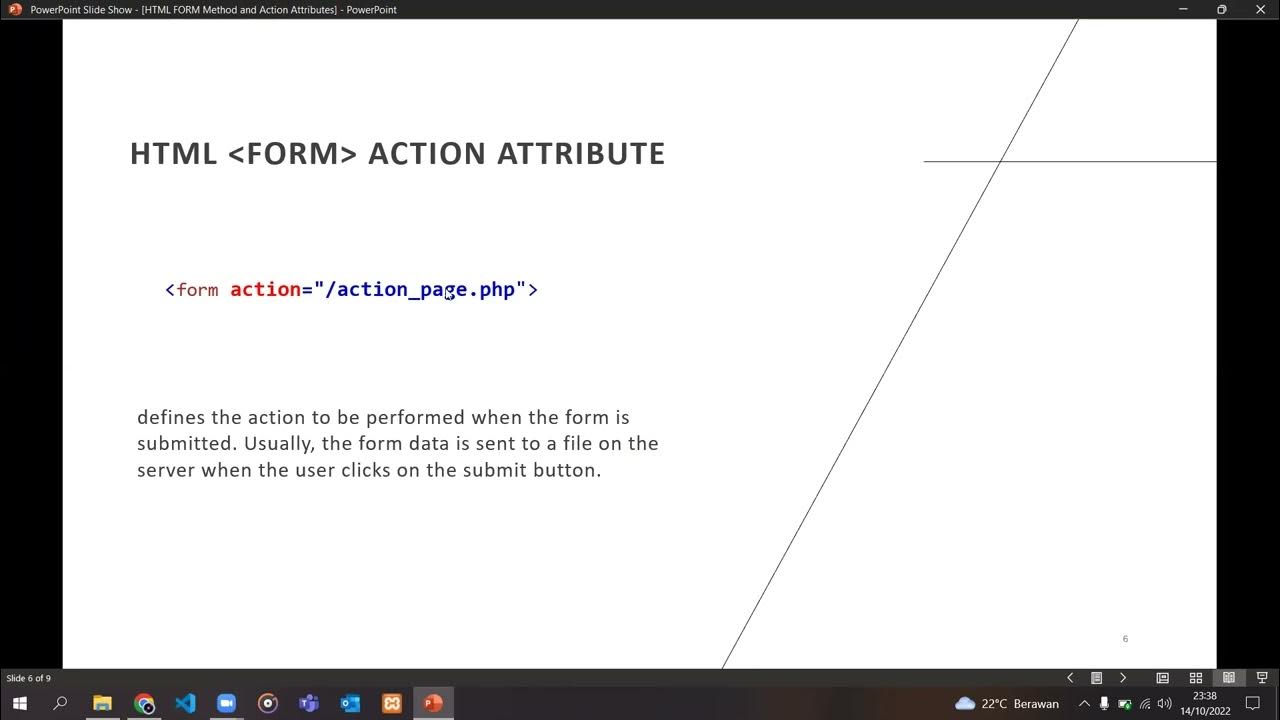 HTML Form: Method and Action Attributes - YouTube