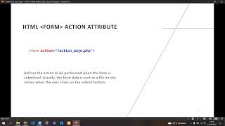 HTML Form: Method and Action Attributes