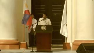 Duterte Oath of Office and Proclaimation Speech to all