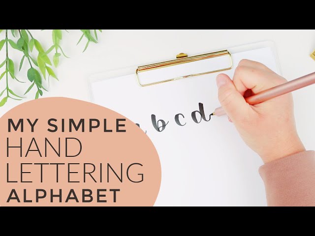 Learn the Alphabet with Brush Lettering 