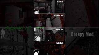 Granny 1.8 In Dark Vs Creepy Vs Nightmare Vs Hell Mod