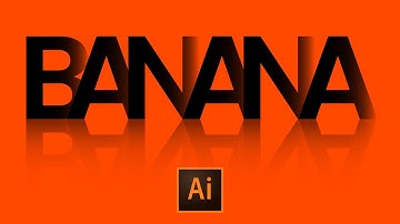 Shadow Text Effect with Realistic Reflection in Adobe Illustrator | Typography Tutorial#illustrator