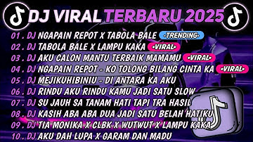 DJ TIKTOK TERBARU 2025🎵DJ NGAPAIN REPOT X TABOLA BALE🎵DJ TABOLA BALE X LAMPU KAKA || FULL ALBUM 