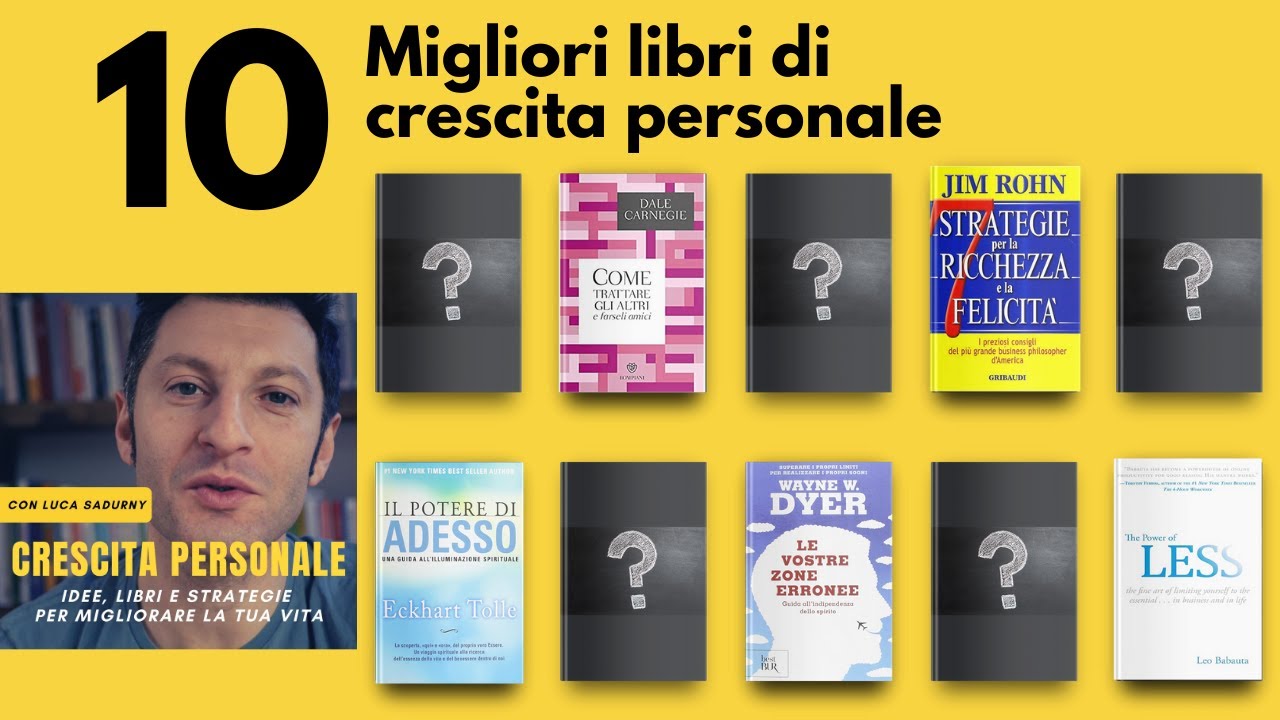MIGLIORI LIBRI DI CRESCITA PERSONALE: classifica dei 10 libri