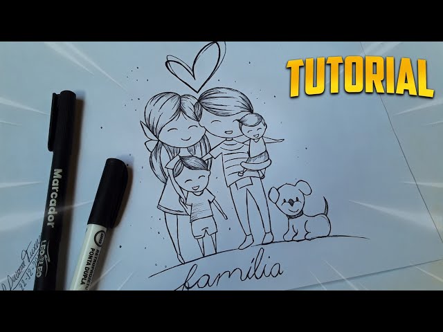 Desenhos Fáceis De Desenhar – Passo a Passo - Família Tagarela