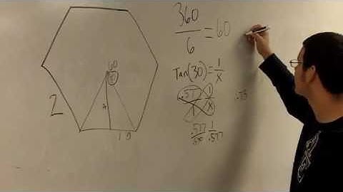 Geometry - Area or a Regular Hexagon