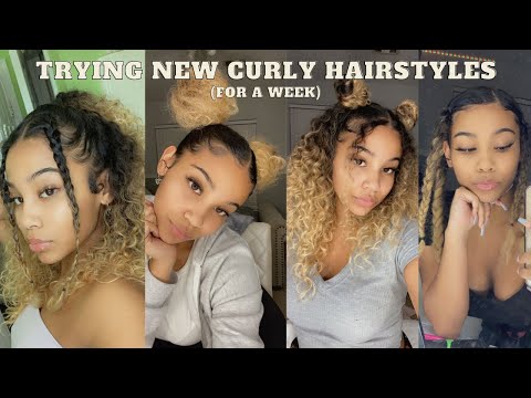 Trying NEW Curly Hairstyles for a WEEK | Ashlynn Marie