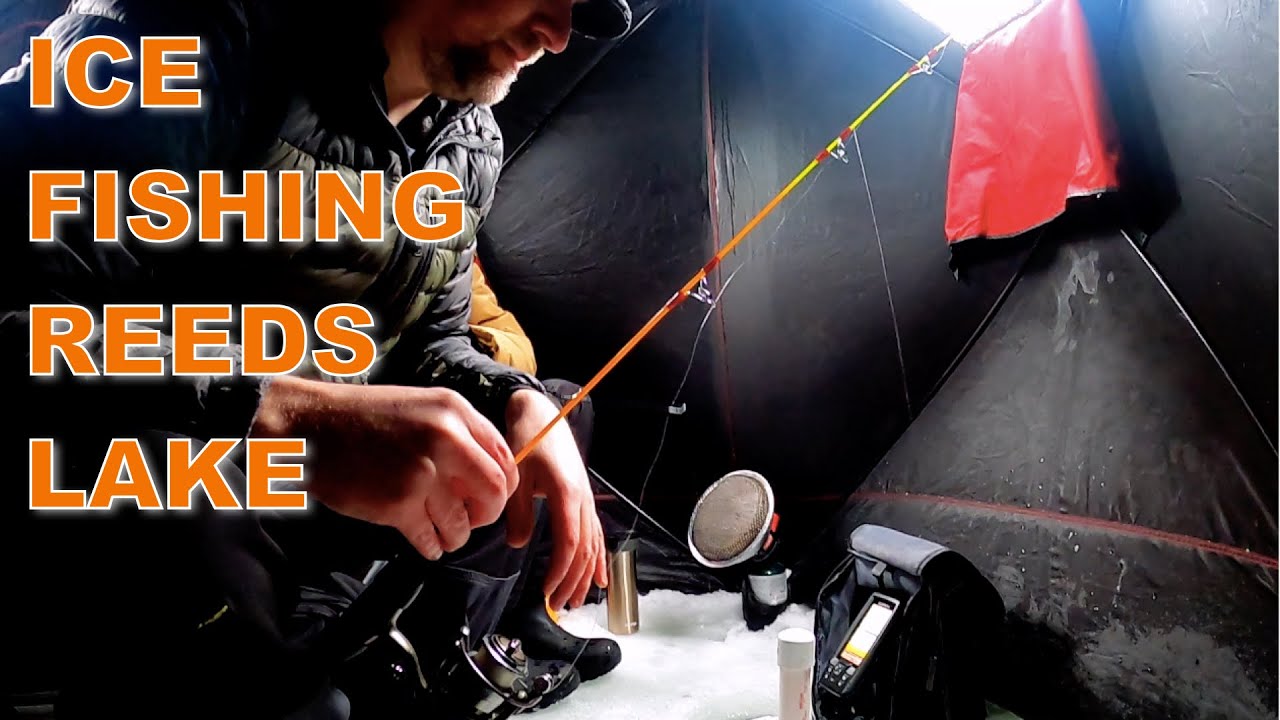 Ice Fishing Grand Rapids Michigan - New Shanty, First Fish. [Beginners Ice Fishing]