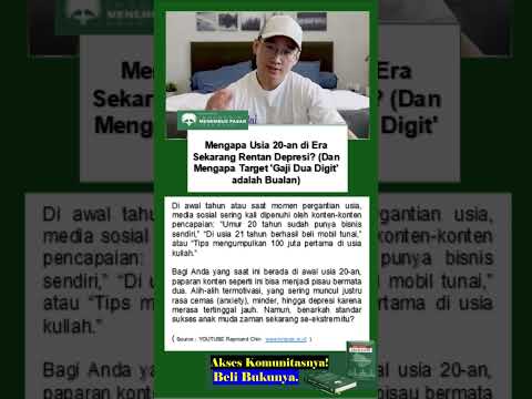 Mengapa Usia 20 an di Era Sekarang Rentan Depresi Dan Mengapa Target 'Gaji Dua Digit' adalah Bualan