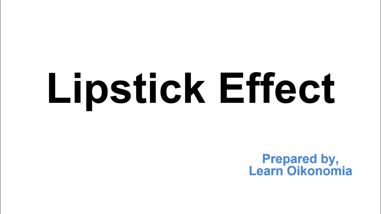 Learn Why Lipstick Effect is on the Rise YouTube