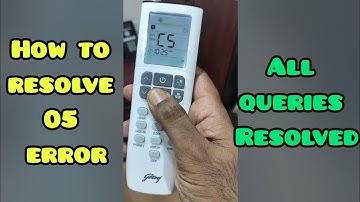 Godrej AC Remote Complete Guide. How to solve 05 error in Godrej AC. Best AC 2024. Queries Resolved.