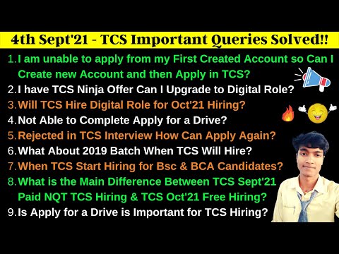 🔴TCS Hiring Digital Role, How I Upgrade Ninja to Digital, Apply for a Drive for Rejected Candidates!