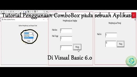 TUTORIAL PENGGUNAAN COMBO BOX di Visual Basic 6.0