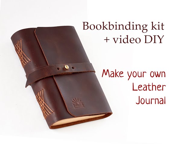 FREEBLOSS Leather Journal DIY Craft Kit PU Leather Book Binding Kit with  Tools Handmade Leather Journal Craft Kit