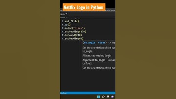 Make a Netflix logo using Python Turtle| #shorts #pythonturtlegraphics #python