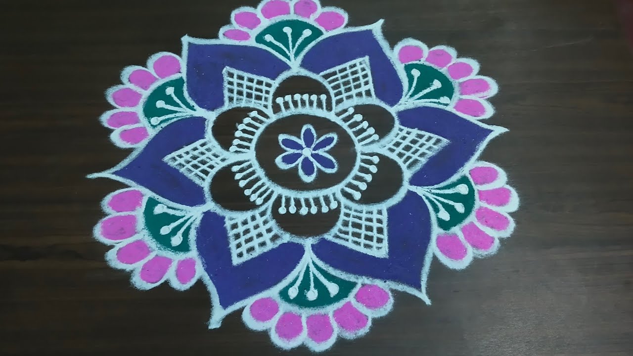 மாசி மகம் ஸ்பெஷல் ரங்கோலி கோலம் 🌺#maasimaathakoolam#festivalrangoli#koolamvideo 