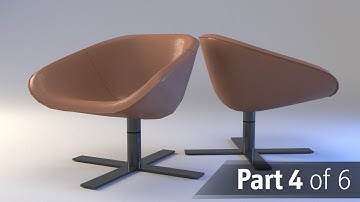 Modeling and rendering a real chair from reference in 3ds max | Part 4