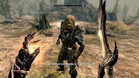 Skyrim - Argonian Thief (RANDOM ENCOUNTER)